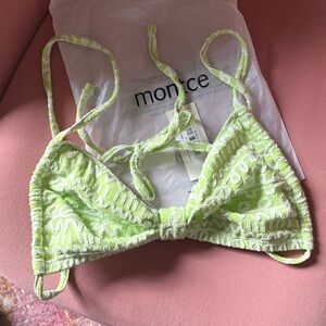 Montce - Lime Icing Devin Bikini top NWT